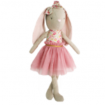 LINEN PEARL CUDDLE BUNNY - BLUSH